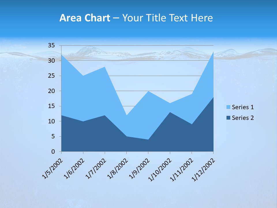 Sun Blue Diving PowerPoint Template