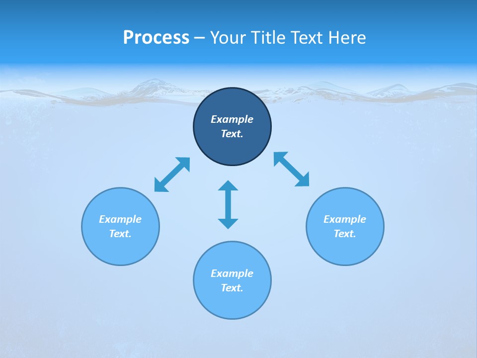 Sun Blue Diving PowerPoint Template