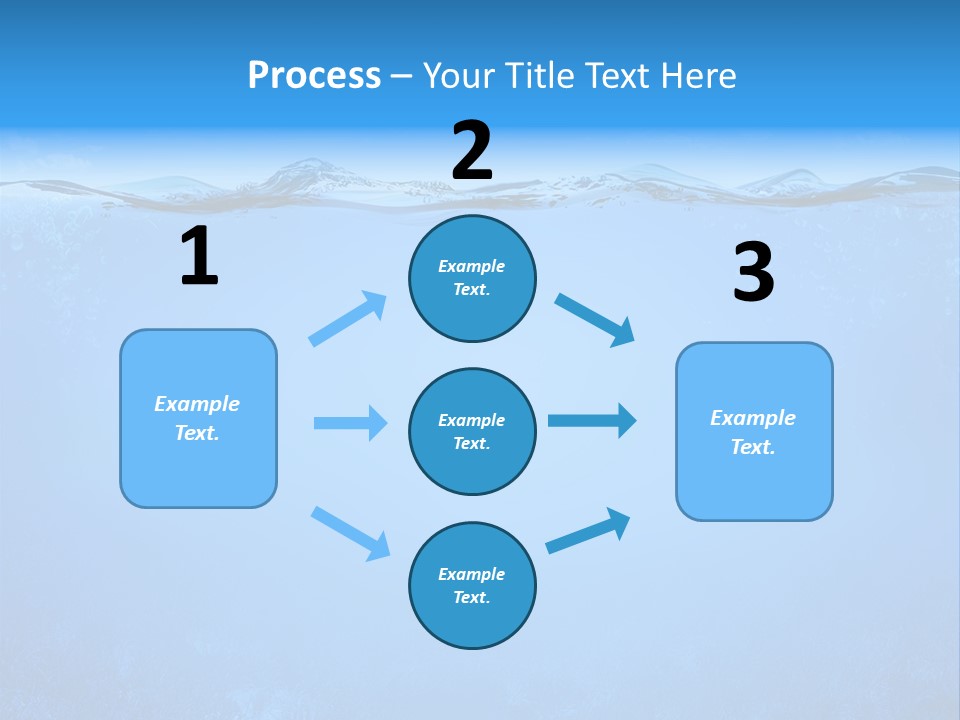 Sun Blue Diving PowerPoint Template