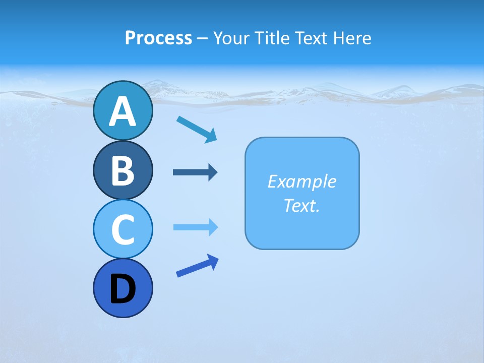 Sun Blue Diving PowerPoint Template