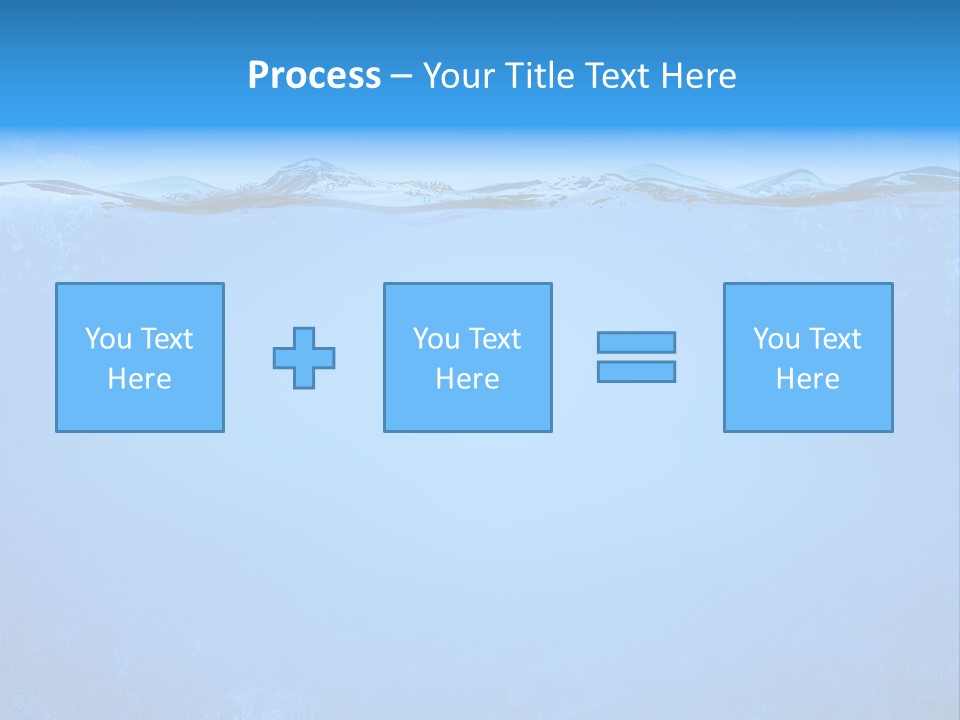 Sun Blue Diving PowerPoint Template