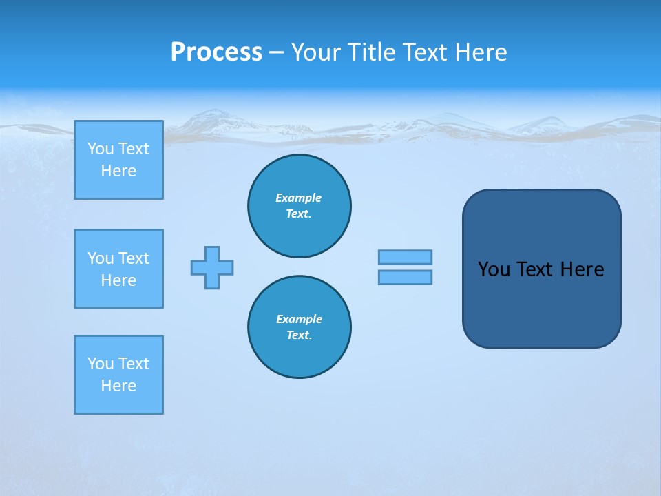 Sun Blue Diving PowerPoint Template