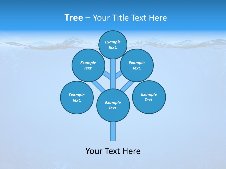 Sun Blue Diving PowerPoint Template