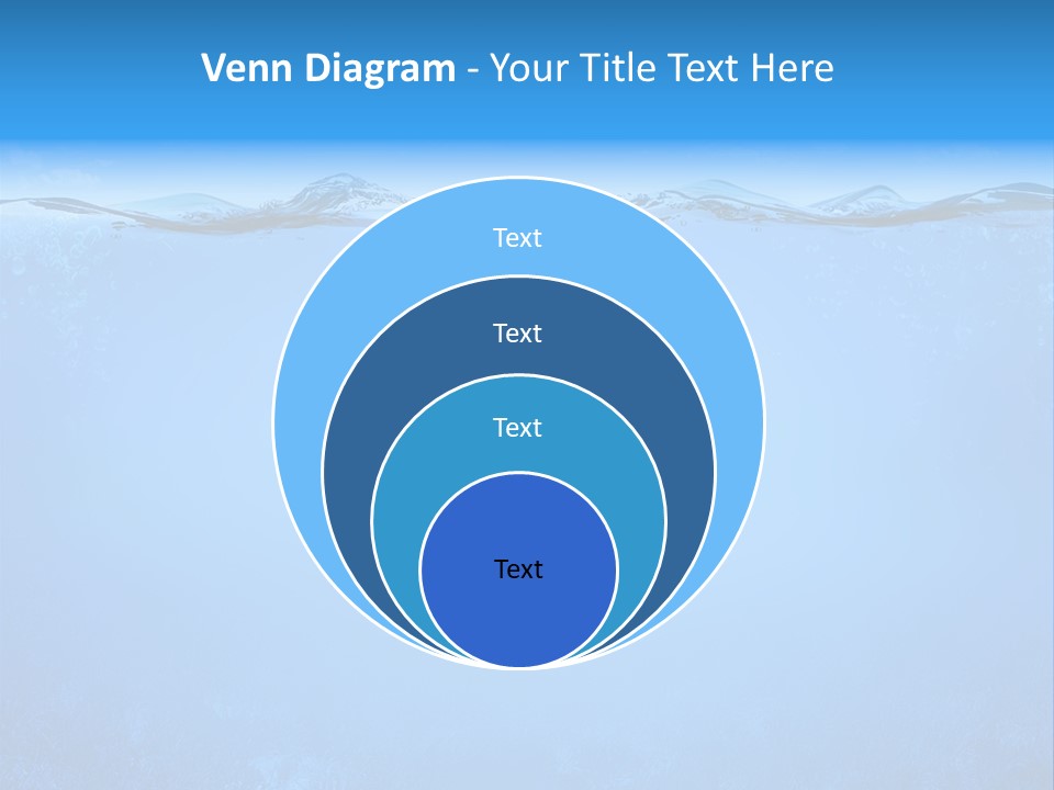 Sun Blue Diving PowerPoint Template