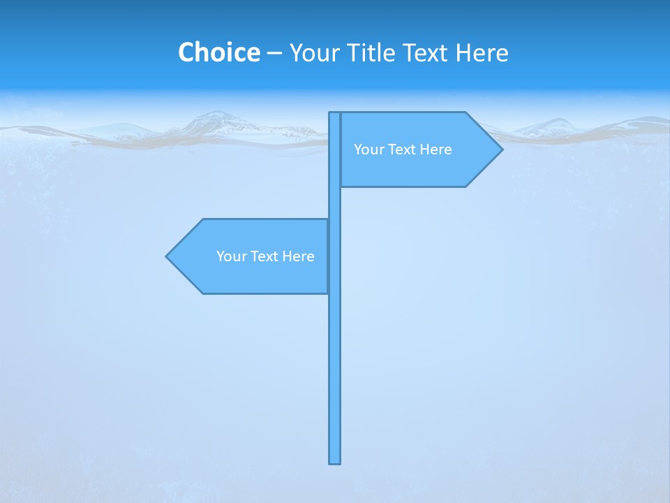Sun Blue Diving PowerPoint Template