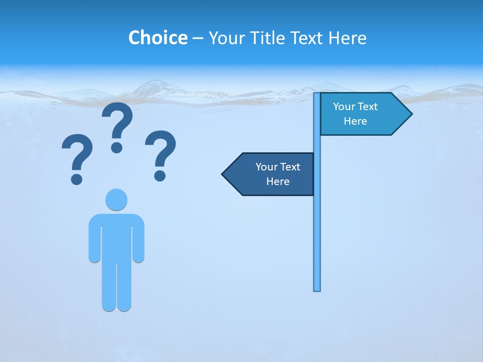Sun Blue Diving PowerPoint Template