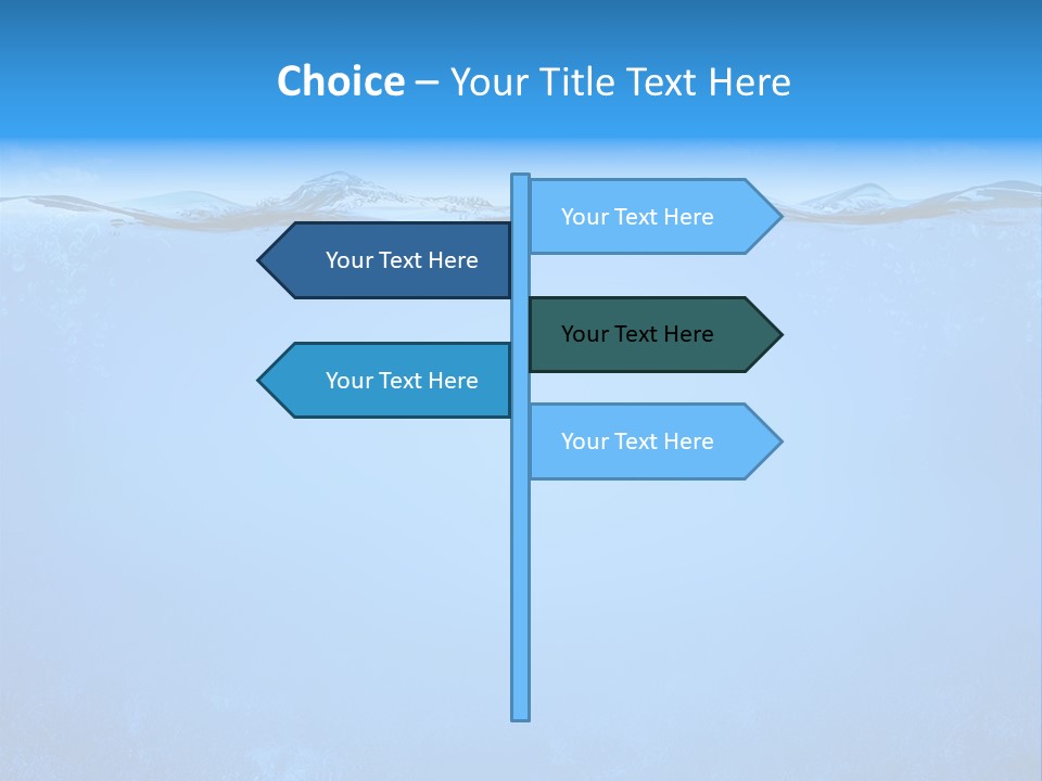 Sun Blue Diving PowerPoint Template