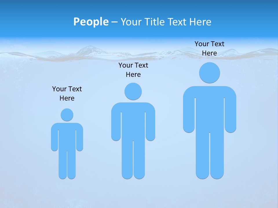 Sun Blue Diving PowerPoint Template