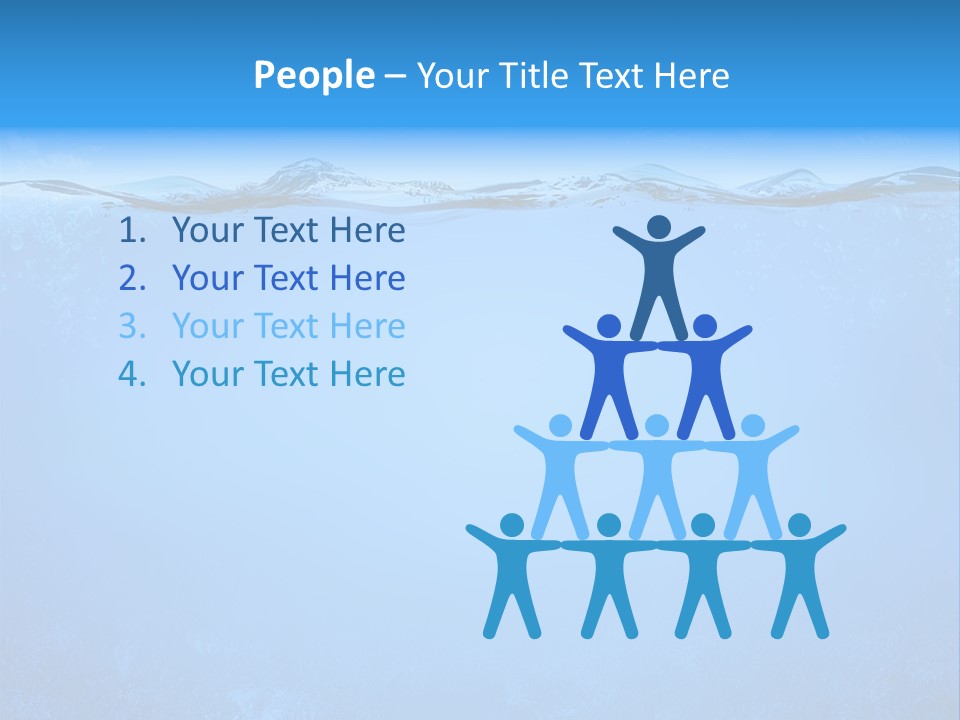 Sun Blue Diving PowerPoint Template