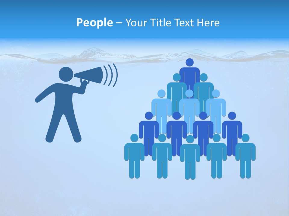 Sun Blue Diving PowerPoint Template