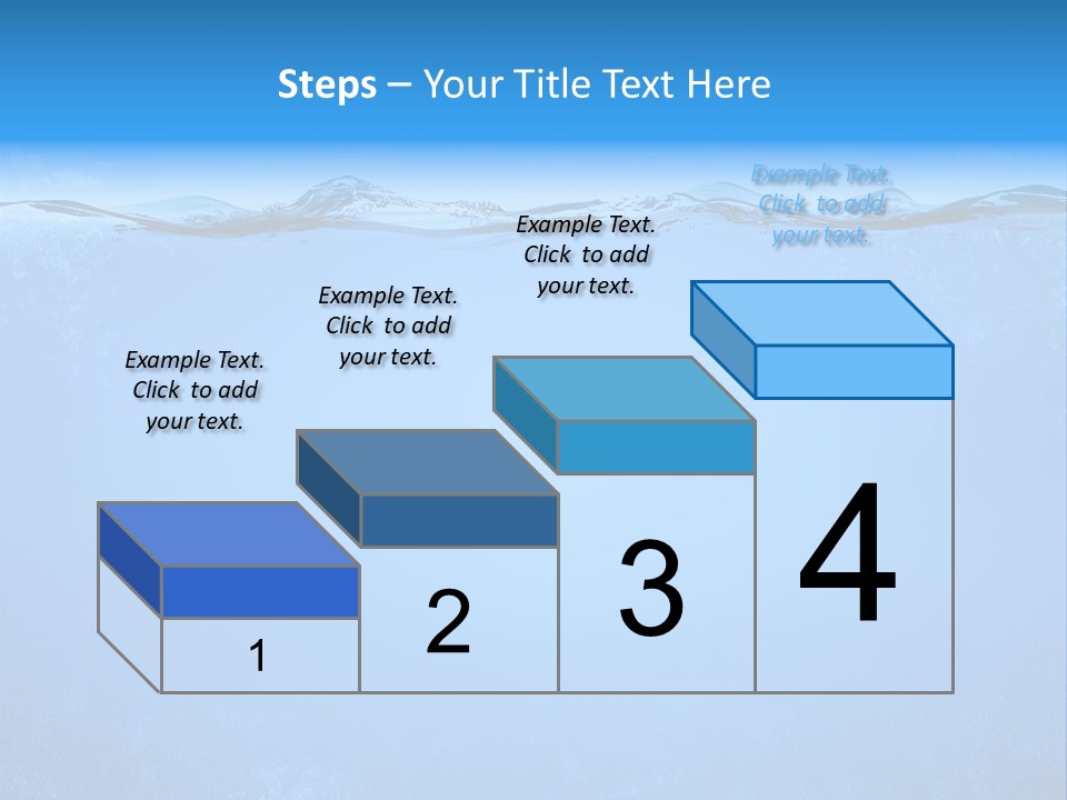 Sun Blue Diving PowerPoint Template