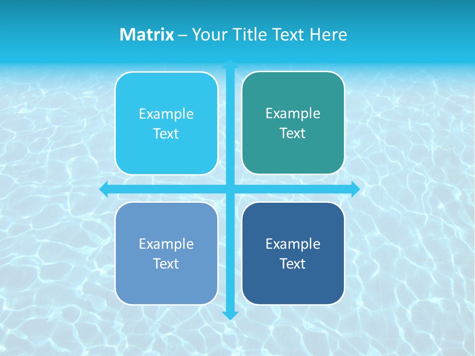 Ripple Tranquil Swimming Pool PowerPoint Template