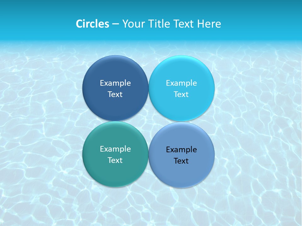 Ripple Tranquil Swimming Pool PowerPoint Template