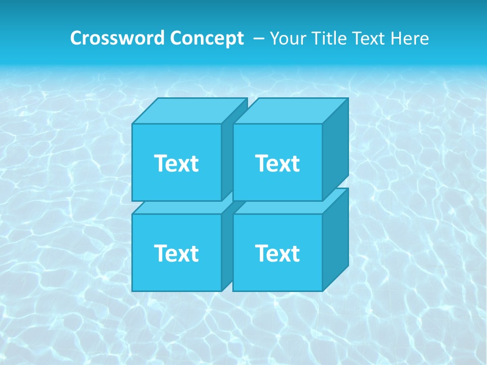 Ripple Tranquil Swimming Pool PowerPoint Template