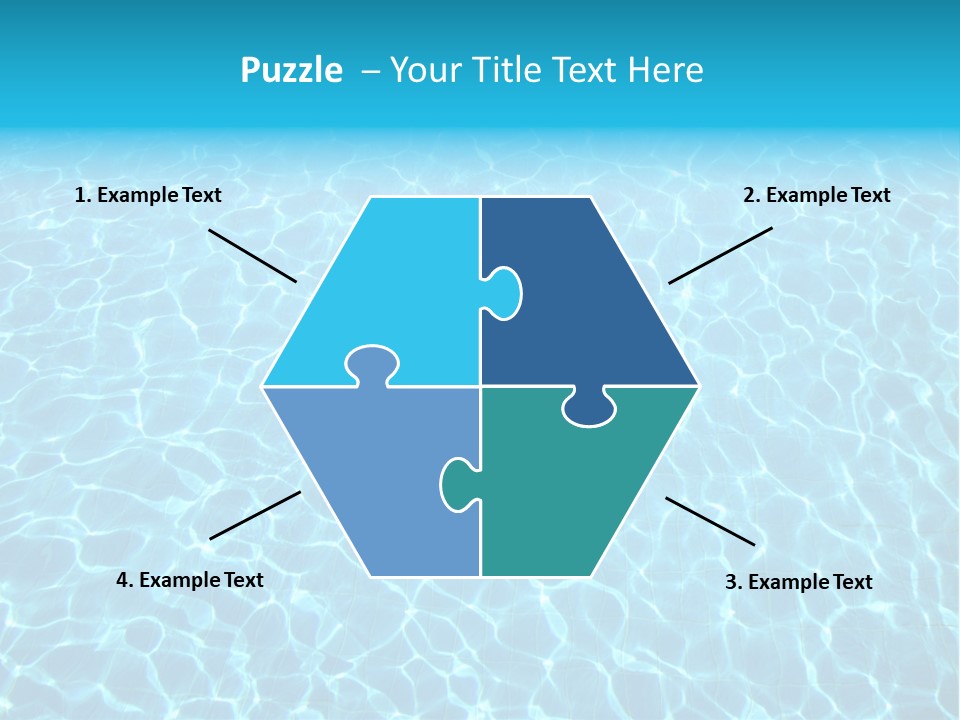 Ripple Tranquil Swimming Pool PowerPoint Template