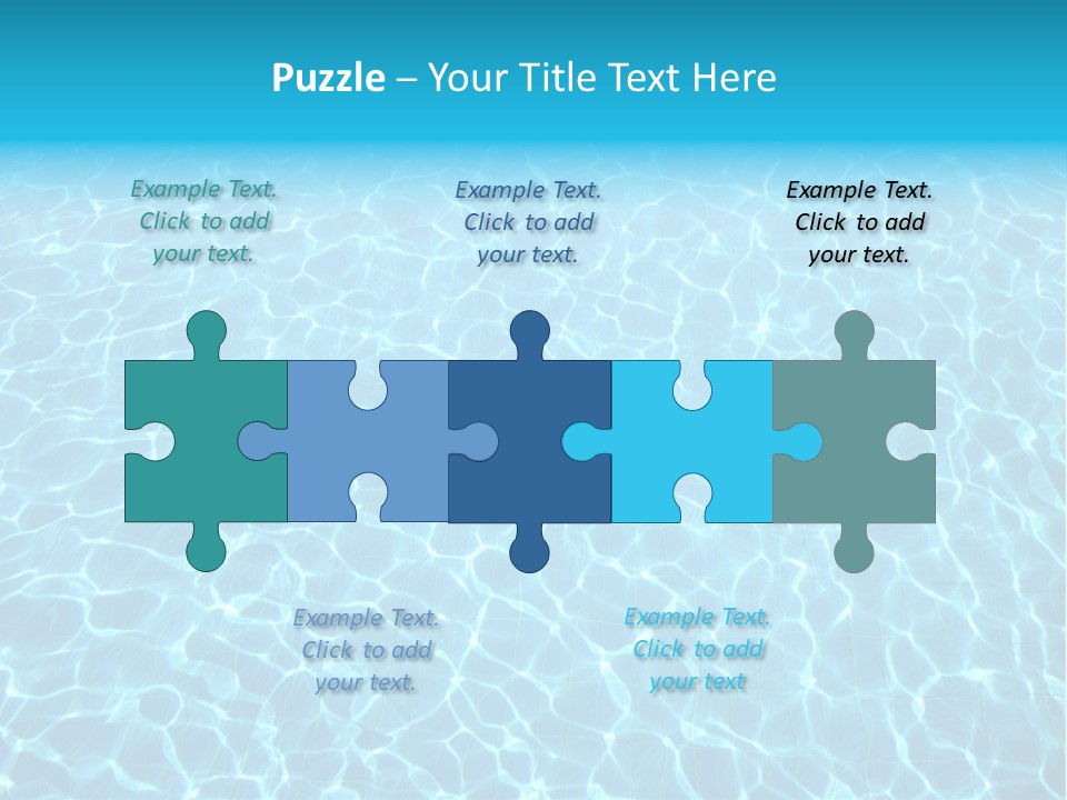 Ripple Tranquil Swimming Pool PowerPoint Template
