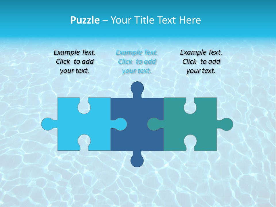 Ripple Tranquil Swimming Pool PowerPoint Template