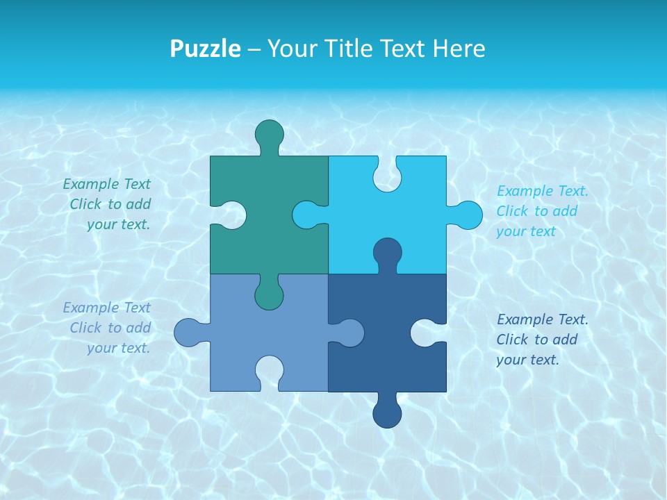 Ripple Tranquil Swimming Pool PowerPoint Template
