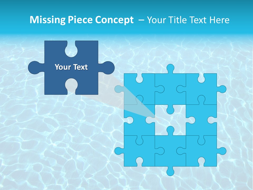 Ripple Tranquil Swimming Pool PowerPoint Template