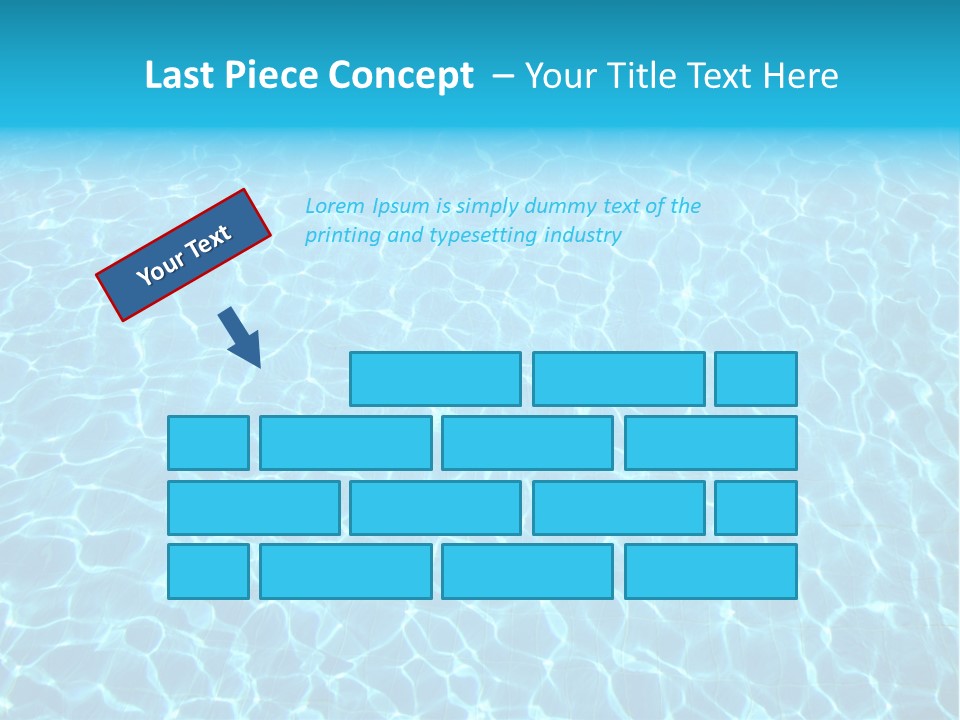 Ripple Tranquil Swimming Pool PowerPoint Template