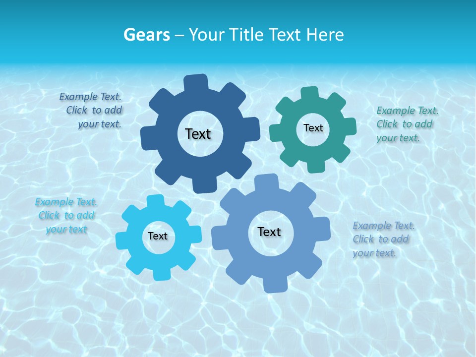 Ripple Tranquil Swimming Pool PowerPoint Template