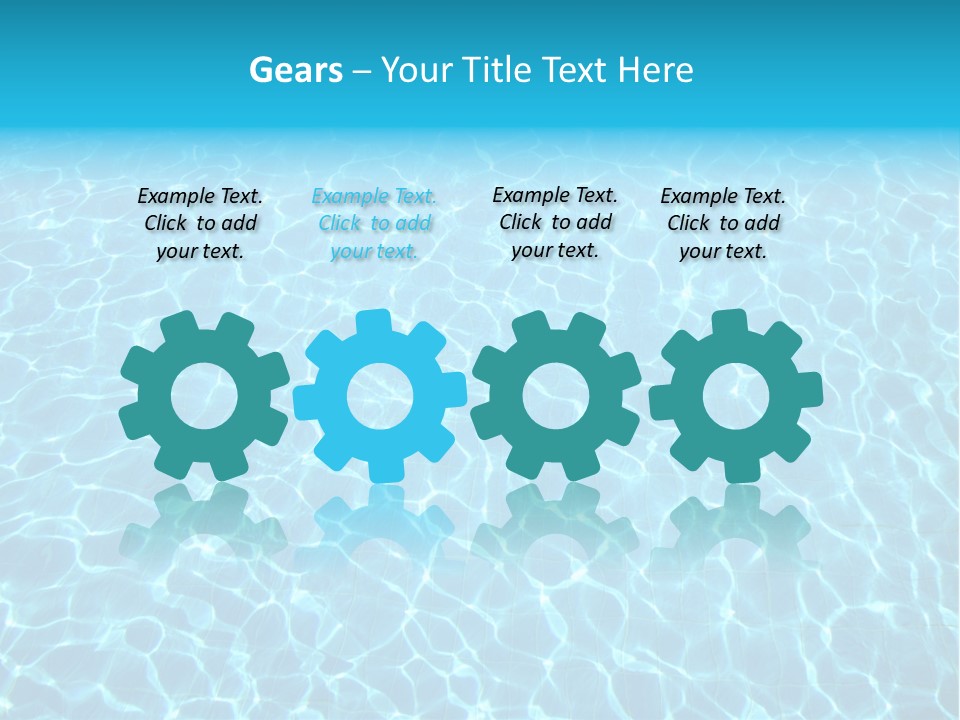 Ripple Tranquil Swimming Pool PowerPoint Template