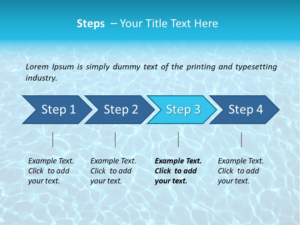 Ripple Tranquil Swimming Pool PowerPoint Template