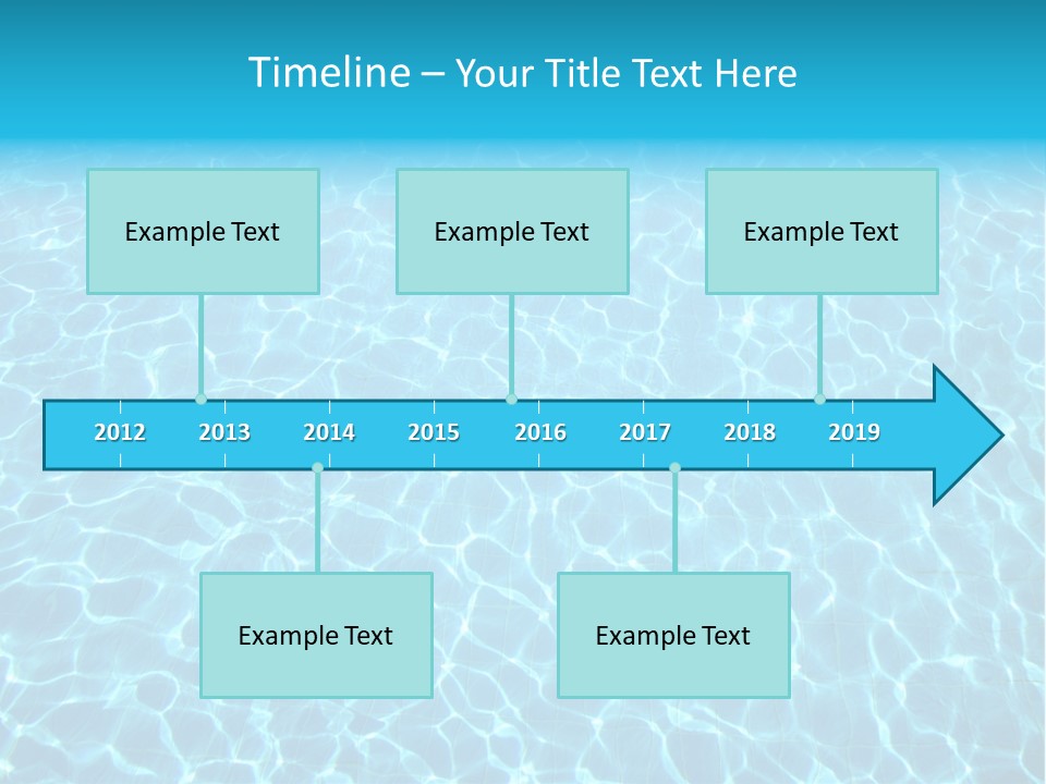 Ripple Tranquil Swimming Pool PowerPoint Template