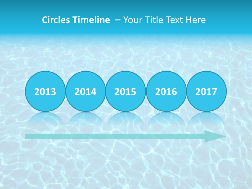 Ripple Tranquil Swimming Pool PowerPoint Template
