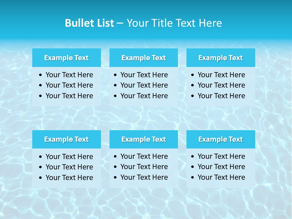 Ripple Tranquil Swimming Pool PowerPoint Template