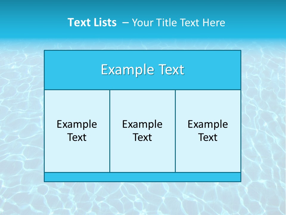 Ripple Tranquil Swimming Pool PowerPoint Template
