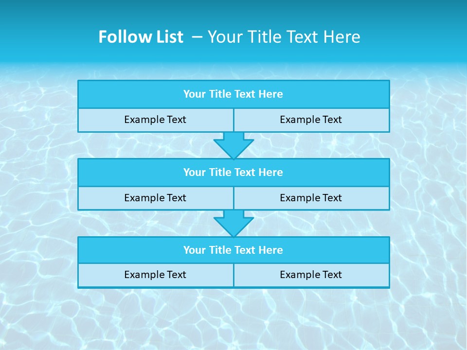 Ripple Tranquil Swimming Pool PowerPoint Template