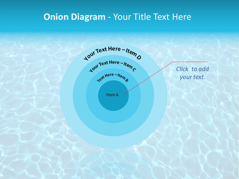 Ripple Tranquil Swimming Pool PowerPoint Template
