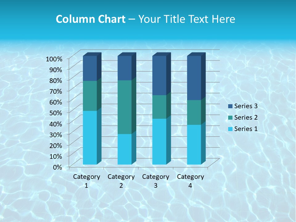 Ripple Tranquil Swimming Pool PowerPoint Template