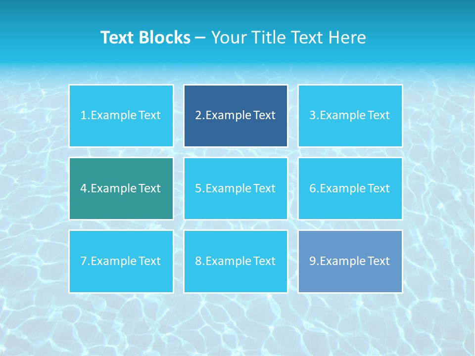 Ripple Tranquil Swimming Pool PowerPoint Template