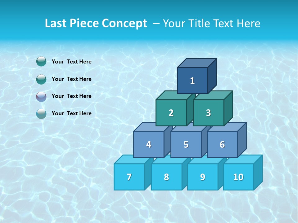 Ripple Tranquil Swimming Pool PowerPoint Template