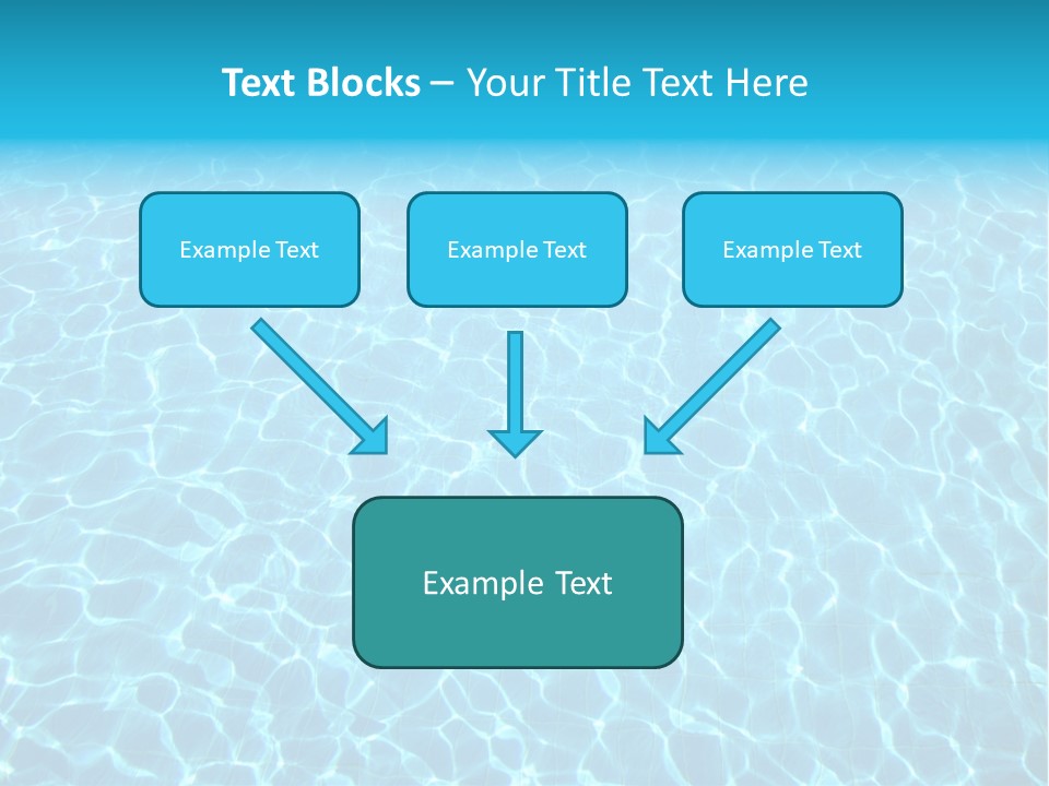 Ripple Tranquil Swimming Pool PowerPoint Template