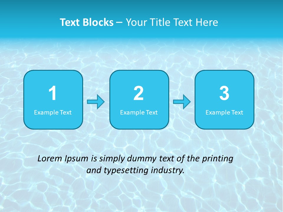 Ripple Tranquil Swimming Pool PowerPoint Template