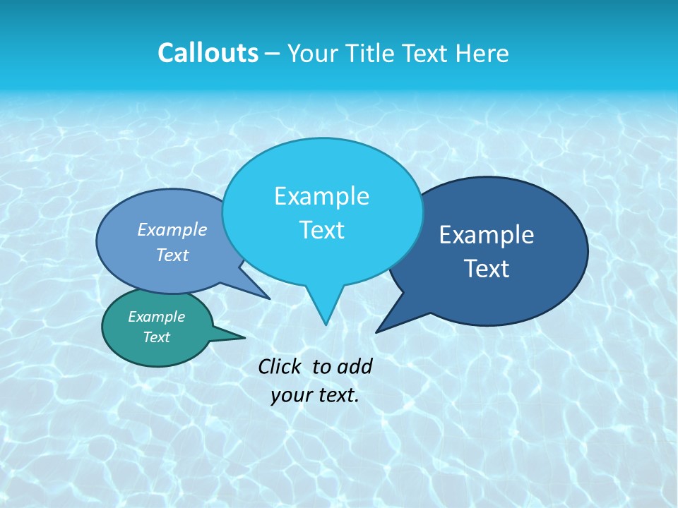 Ripple Tranquil Swimming Pool PowerPoint Template