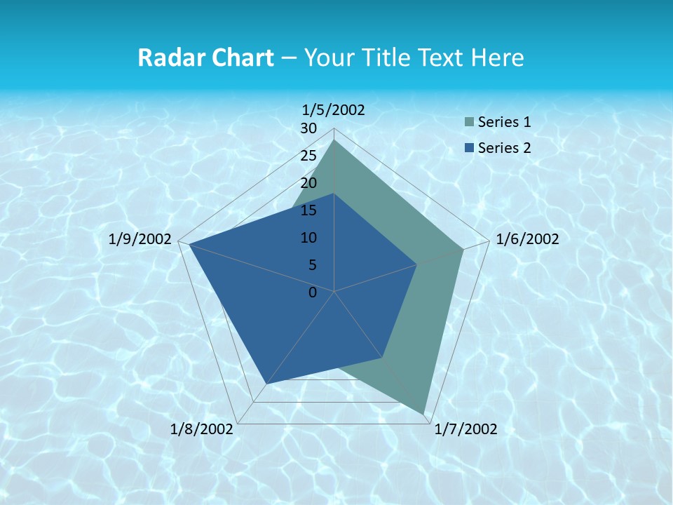 Ripple Tranquil Swimming Pool PowerPoint Template