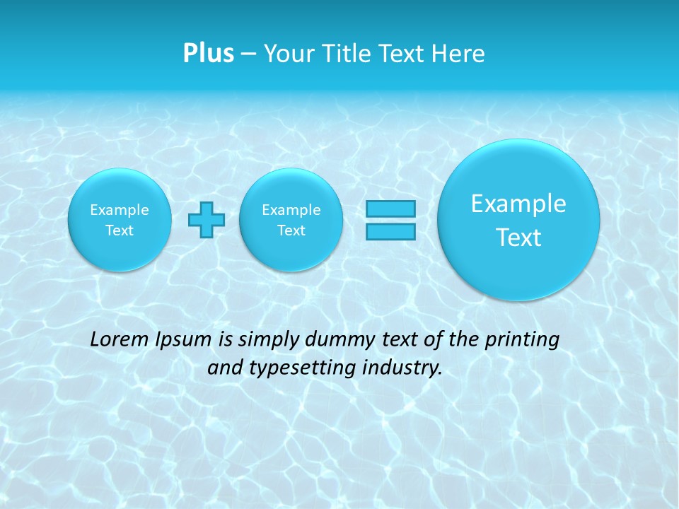 Ripple Tranquil Swimming Pool PowerPoint Template