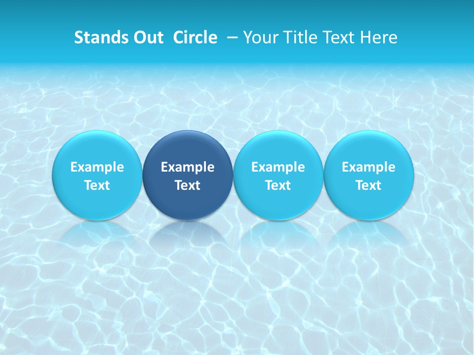 Ripple Tranquil Swimming Pool PowerPoint Template