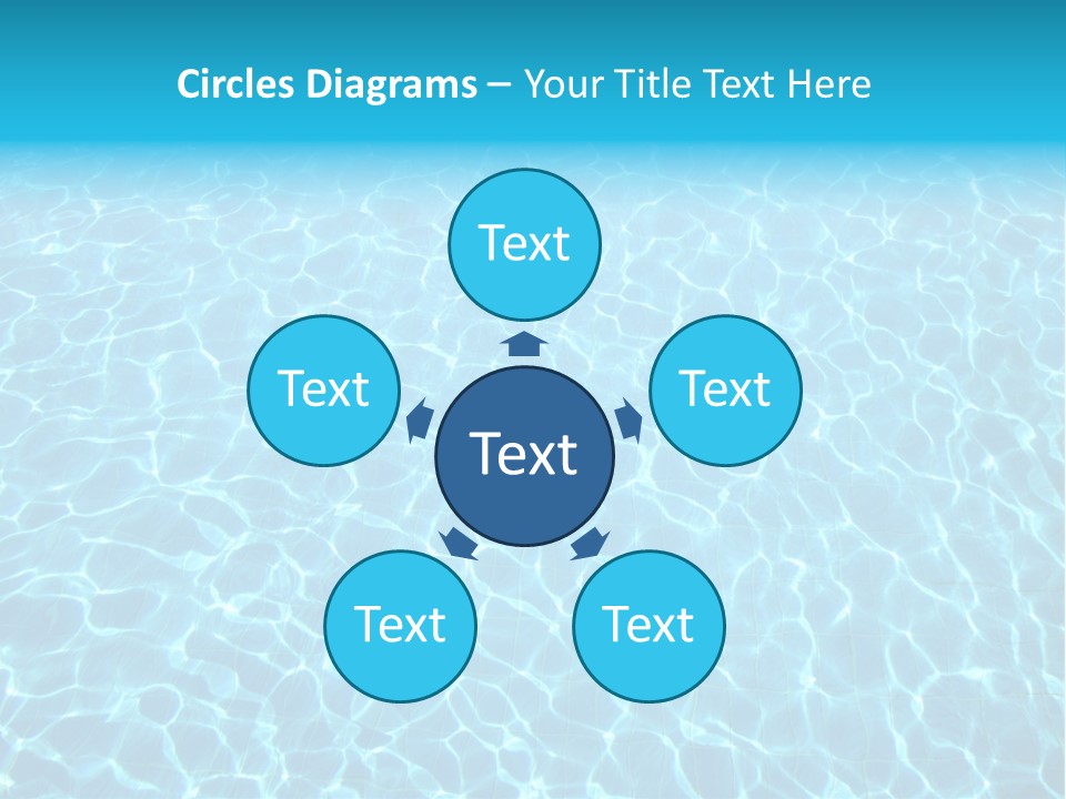 Ripple Tranquil Swimming Pool PowerPoint Template