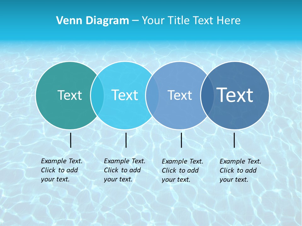 Ripple Tranquil Swimming Pool PowerPoint Template