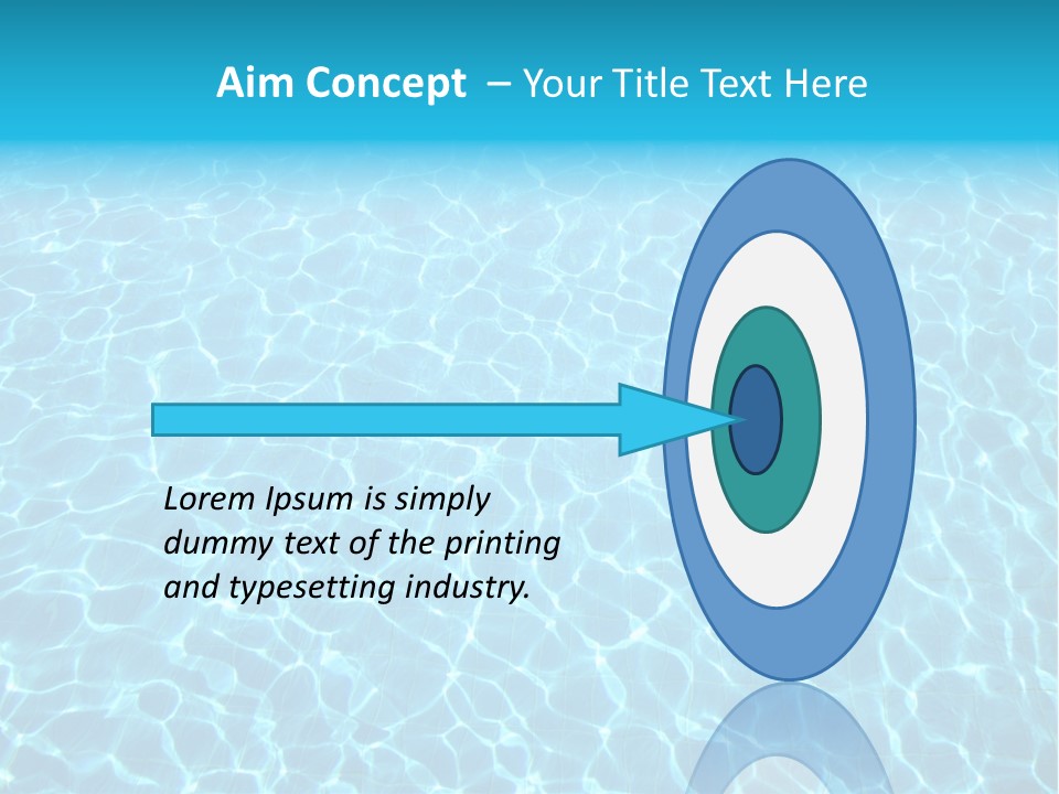 Ripple Tranquil Swimming Pool PowerPoint Template