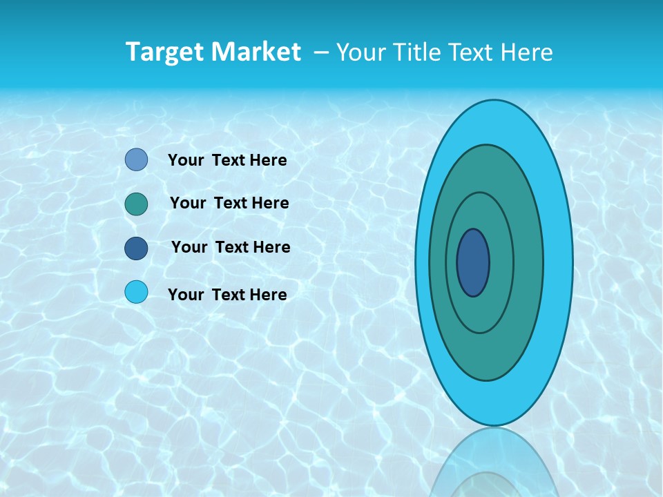 Ripple Tranquil Swimming Pool PowerPoint Template