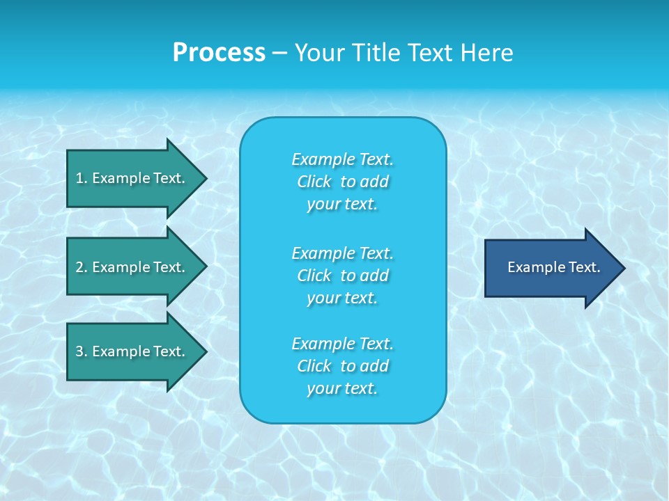 Ripple Tranquil Swimming Pool PowerPoint Template