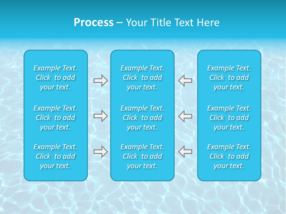 Ripple Tranquil Swimming Pool PowerPoint Template