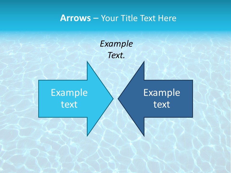 Ripple Tranquil Swimming Pool PowerPoint Template