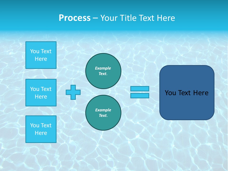 Ripple Tranquil Swimming Pool PowerPoint Template